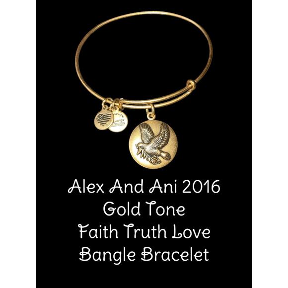 Lot of 2 Alex and Ani Charm bangle bracelets EUC - Picture 2 of 4